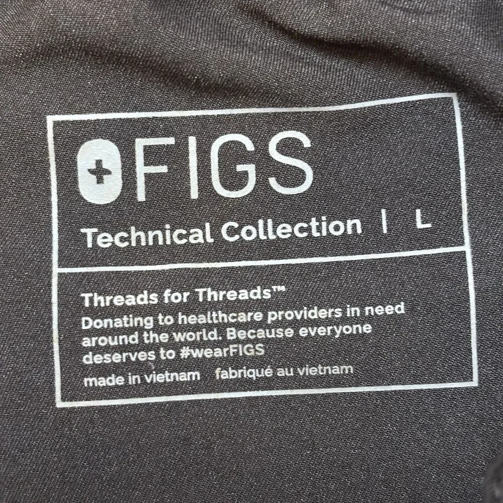 Men's Figs Pisco Basic Scrub Pants Technical Collection FM4500 Black Size Large